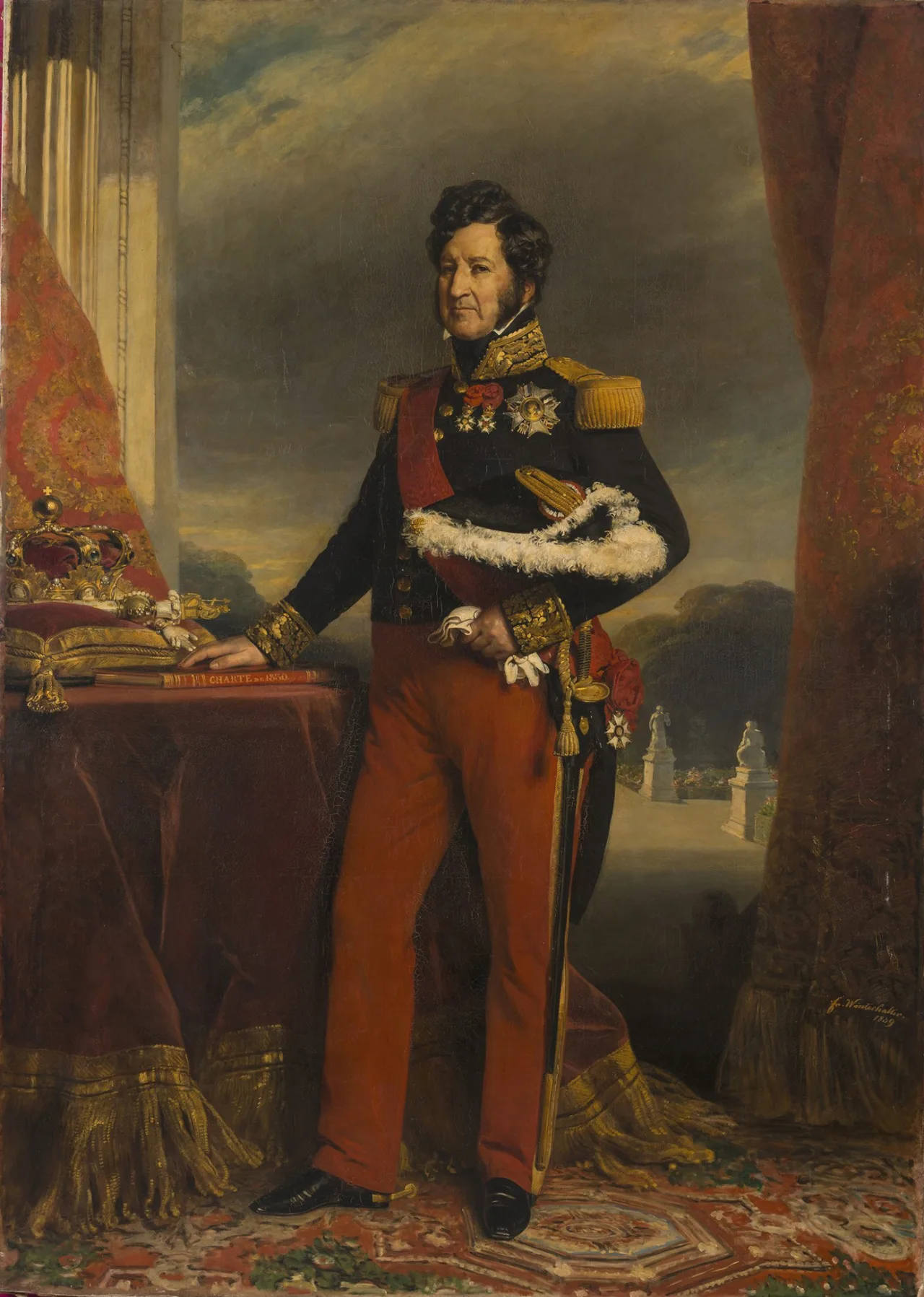 Portrait de Louis-Philippe Ier, roi des Français, par Franz Xaver Winterhalter.