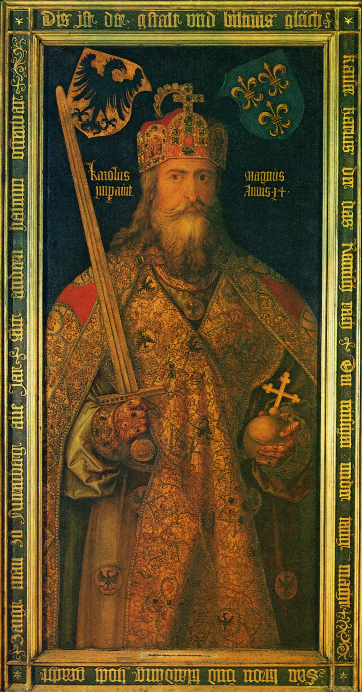 Portrait de Charlemagne par Albrecht Dürer (vers 1512).