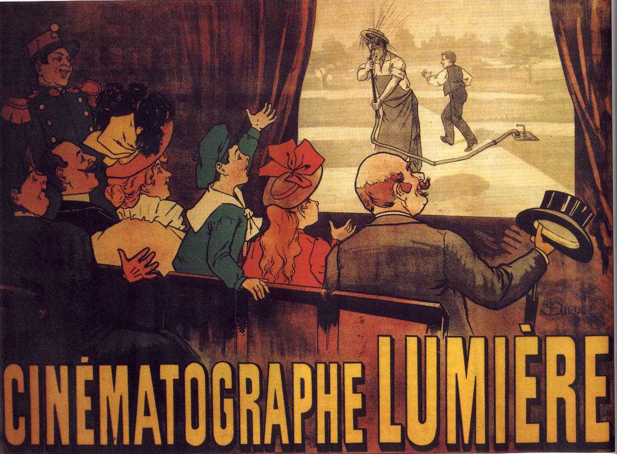 Affiche du Cinématographe Lumière, Marcellin Auzolle, 1896.